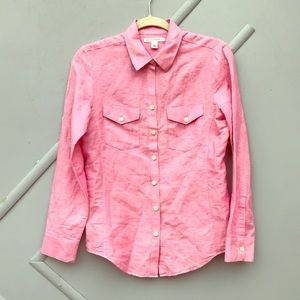 Banana Republic Pink Button Down Shirt Sz S